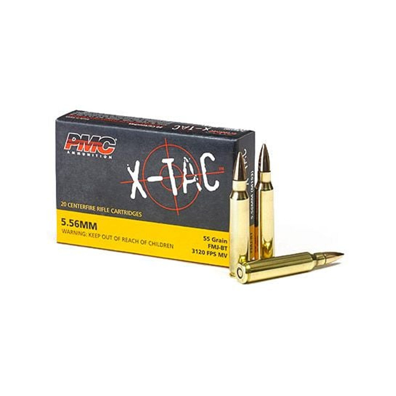 PMC - X-TAC - 5.56x45mm - 55 Grain - FMJBT - 20 rnd