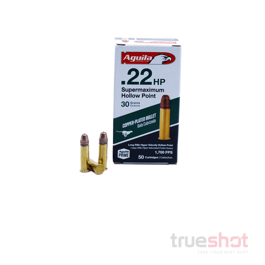 Aguila - Super Max - 22 Long Rifle - 30 Grain - HP - 50 rnd